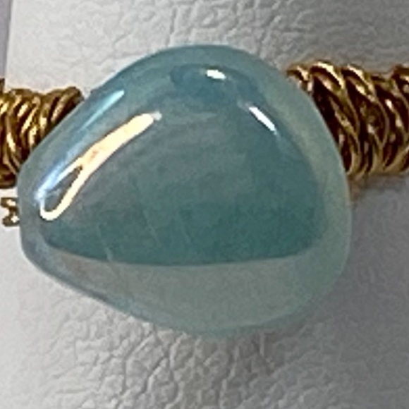 Handmade Glass Bead Gold Tone non-Tarnish Wire - Picture 6 of 9